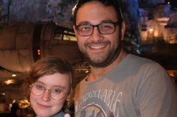 Andrew and Emma at Galaxy's Edge